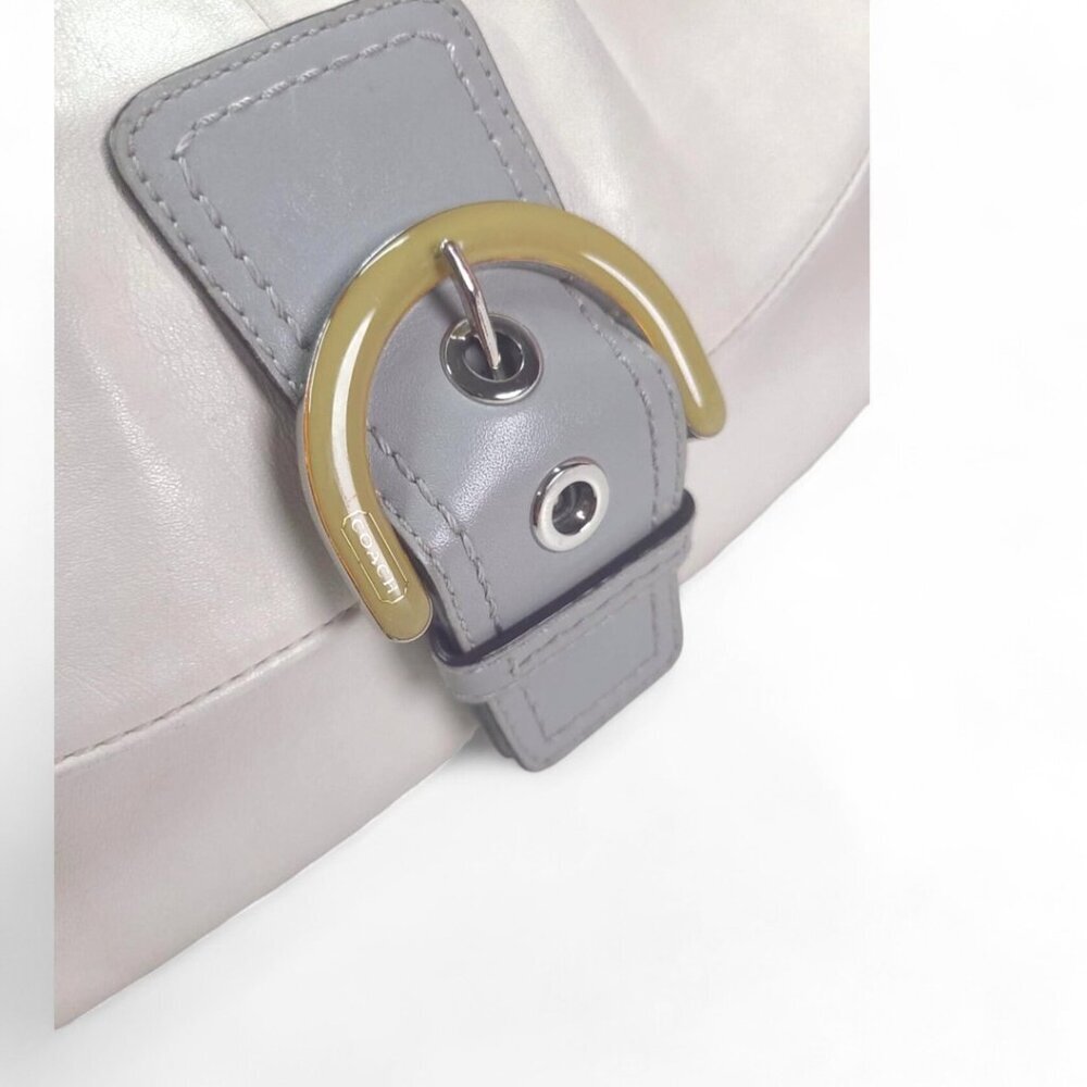 COACH Soho White/ivory grey buckle shoulder bag - Picture 3 of 10